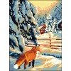 Printed tapestry canvas - Fox