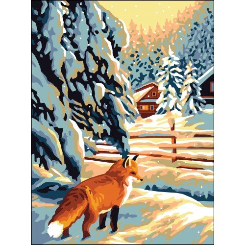 Printed tapestry canvas - Fox