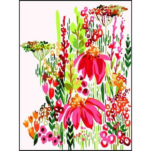 Printed tapestry canvas - Summer colours