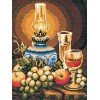 Printed tapestry canvas - Still Life, China Lamp and Wine