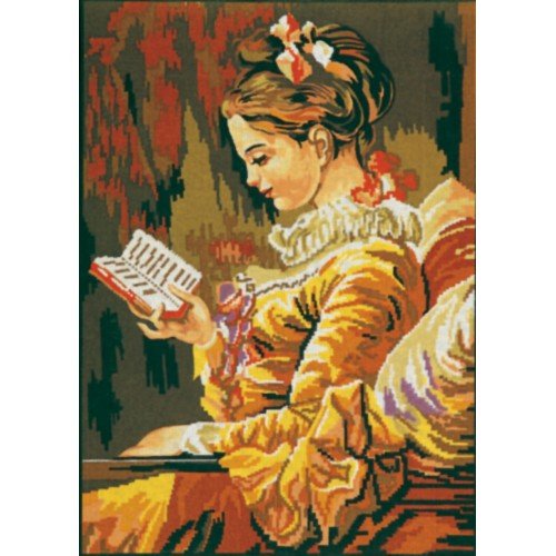 Printed tapestry canvas - The Reading Lady