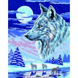 Printed tapestry canvas - The Wolf Spirit