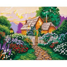 Printed tapestry canvas - The Garden Gate