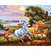 Cañamazo estampado - Galloping Freee