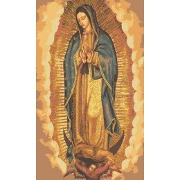 Cañamazo estampado - Nuestra Señora de Guadalupe