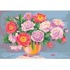 Printed tapestry canvas - Peonies