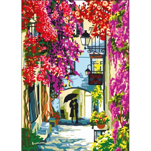 Printed tapestry canvas - Love story