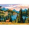 Printed tapestry canvas - Peonies