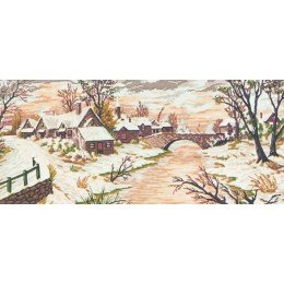Printed tapestry canvas - Snow Scene