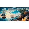 Printed tapestry canvas - The Old Port