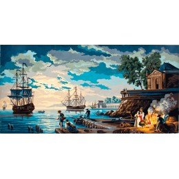 Printed tapestry canvas - The Old Port