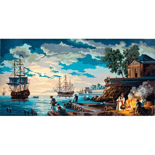 Printed tapestry canvas - The Old Port