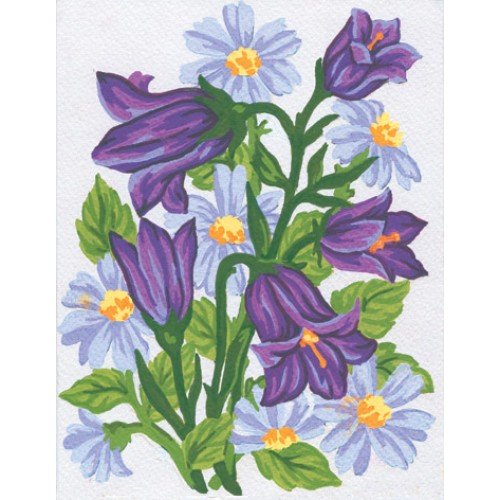 Printed tapestry canvas - Bluebells