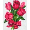 Printed tapestry canvas - Tulips