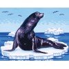 Printed tapestry canvas - Seal on Ice