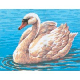 Printed tapestry canvas - Swan