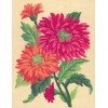 Printed tapestry canvas - Orange Daisies