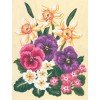 Printed tapestry canvas - Daffodils and Pansies