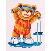 Printed tapestry canvas - Sporty Bear