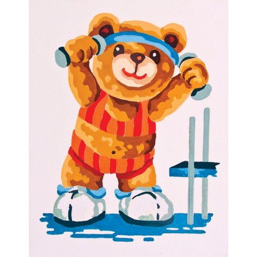 Printed tapestry canvas - Sporty Bear