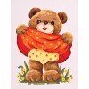 Printed tapestry canvas - Girl Bear