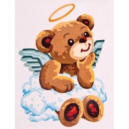 Printed tapestry canvas - Angel Bear