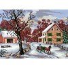 Printed tapestry canvas - Sleigh Ride