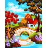 Printed tapestry canvas - Stone Bridge