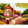 Printed tapestry canvas - Stroll in the Village