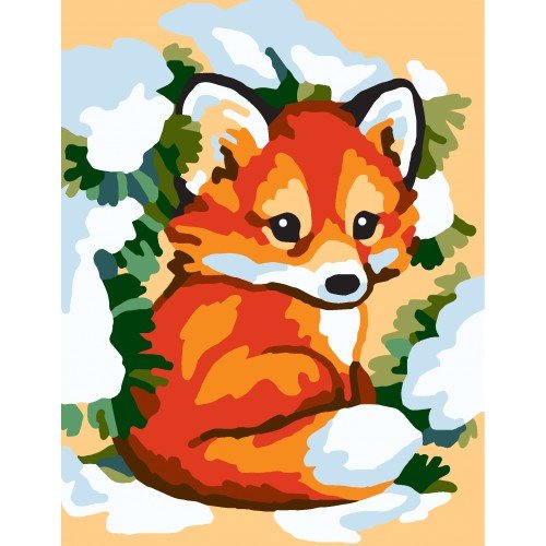 Printed tapestry canvas - Fox