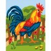 Cañamazo estampado - Gallo