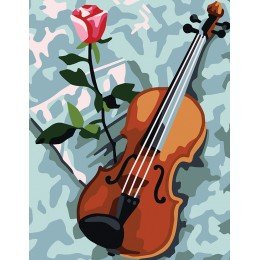 Printed tapestry canvas - Violin
