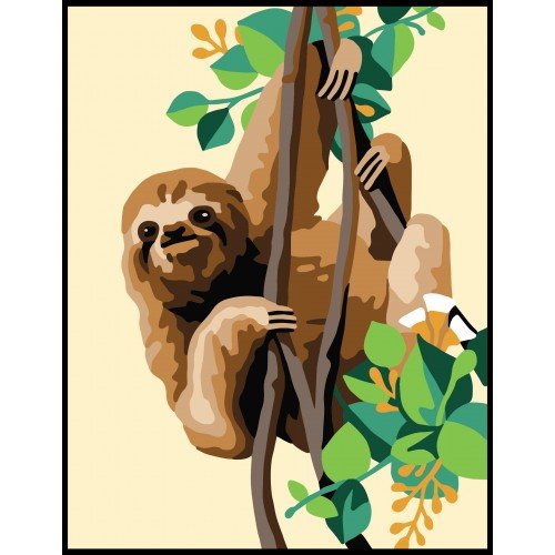 Printed tapestry canvas - Sloth