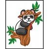 Printed tapestry canvas - Panda