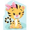 Printed tapestry canvas - Tiger cub