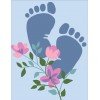 Printed tapestry canvas - For baby boy