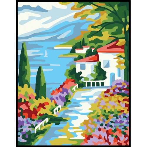Cañamazo estampado - Chalet
