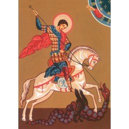 Printed tapestry canvas - St George