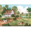 Printed tapestry canvas - Summer Scene