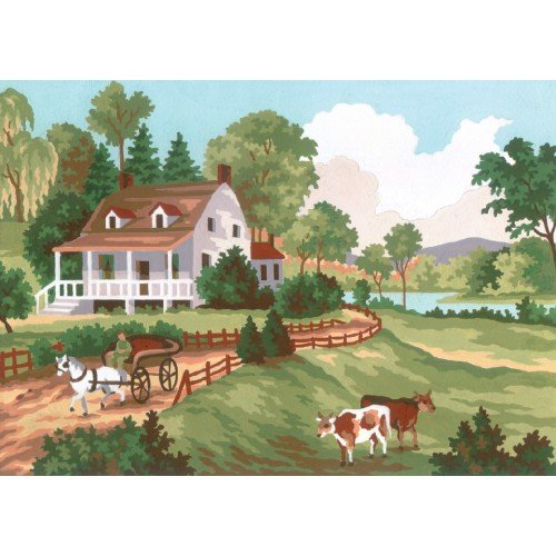 Printed tapestry canvas - Summer Scene