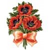 Printed tapestry canvas - Poppy Posy