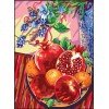 Cañamazo estampado - Pomegranates