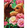 Printed tapestry canvas - Lamas