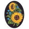 Cañamazo estampado - Girasoles, Oval