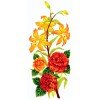 Cañamazo estampado - Flores