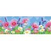 Cañamazo estampado - Campo de flores