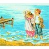 Printed tapestry canvas - At the Seaside