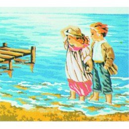 Printed tapestry canvas - At the Seaside