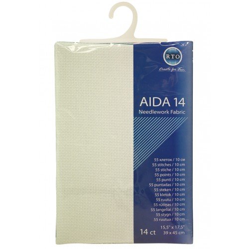 Cañamazo RTO Aida 14ct. tela blanca