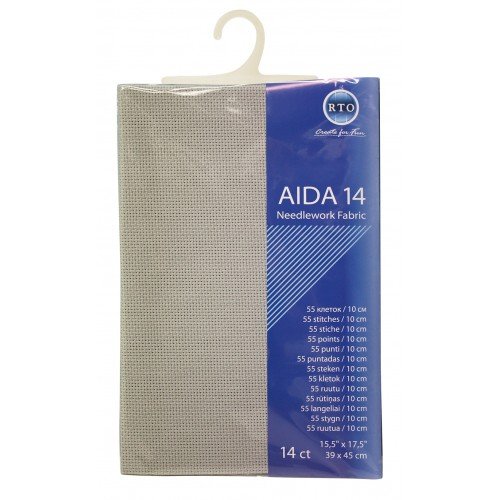 Cañamazo RTO Aida 14ct. gris